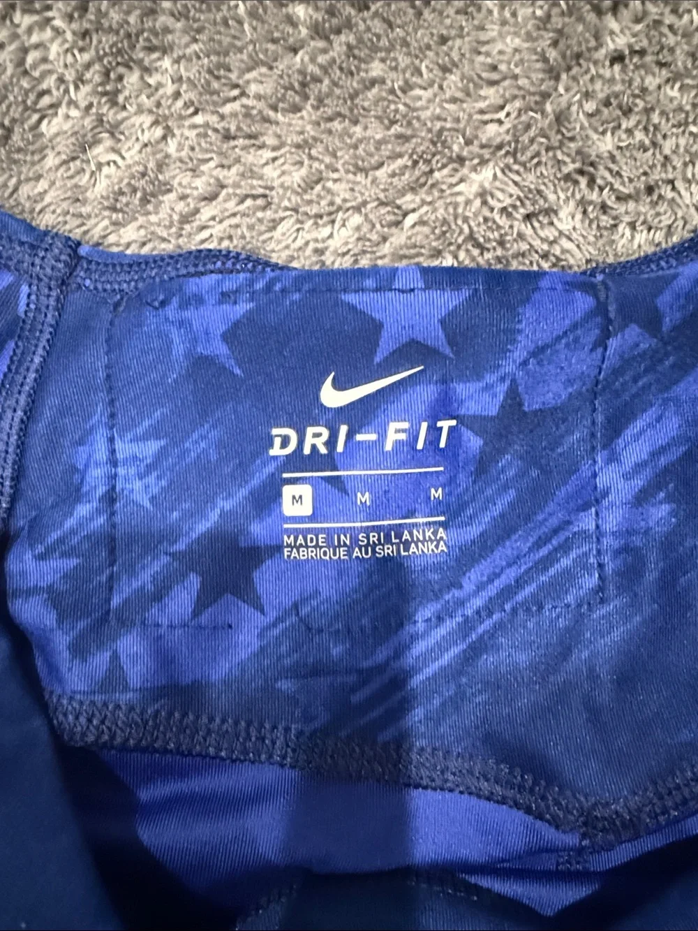 Nike Royal Blue Star-Pattern Performance Leggings